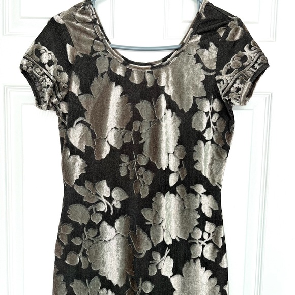 Vtg Velvet Maxi Dress - Picture 2 of 5